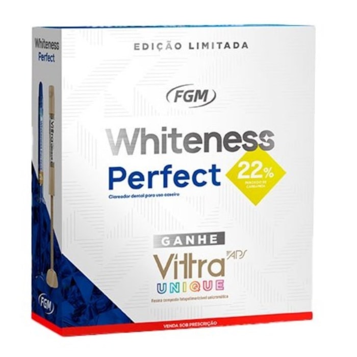 Clareador Whiteness Perfect + Resina Vittra Unique - FGM
