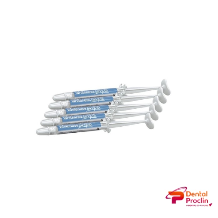Clareador Whiteness Simple Kit com 5 Seringas - FGM