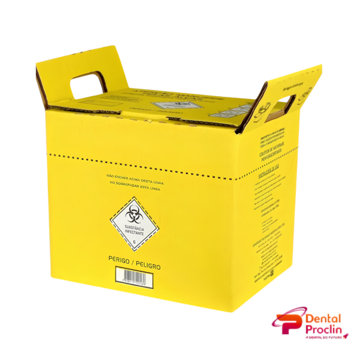 Coletor de Material Perfurocortante Papelão 7 Litros - Labor