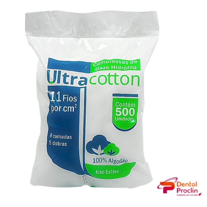 Compressa de Gaze Não Estéril 11 Fios - Ultracotton