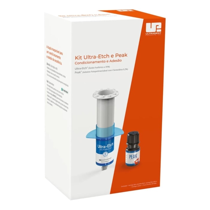 Condicionador Ácido fosfórico Ultra-Etch 35% + Adesivo Mono Peak - Ultradent