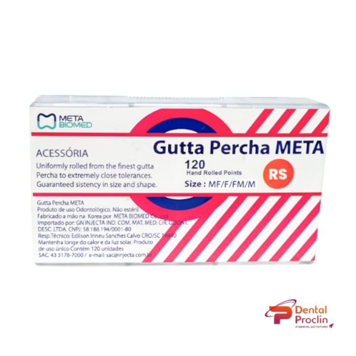 Cone de Guta Percha Acessória - Meta