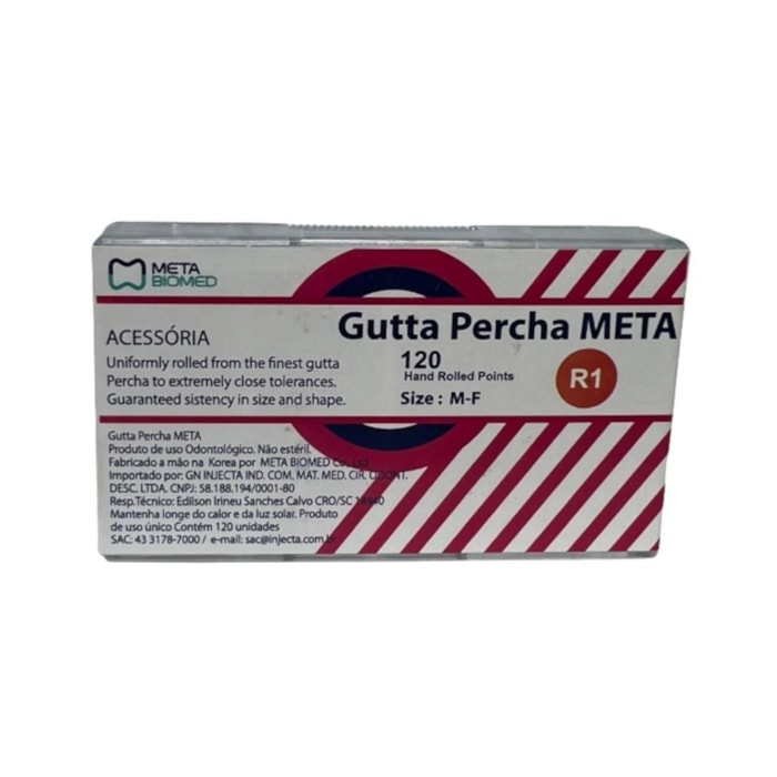 Cone de Guta Percha Acessória - Meta