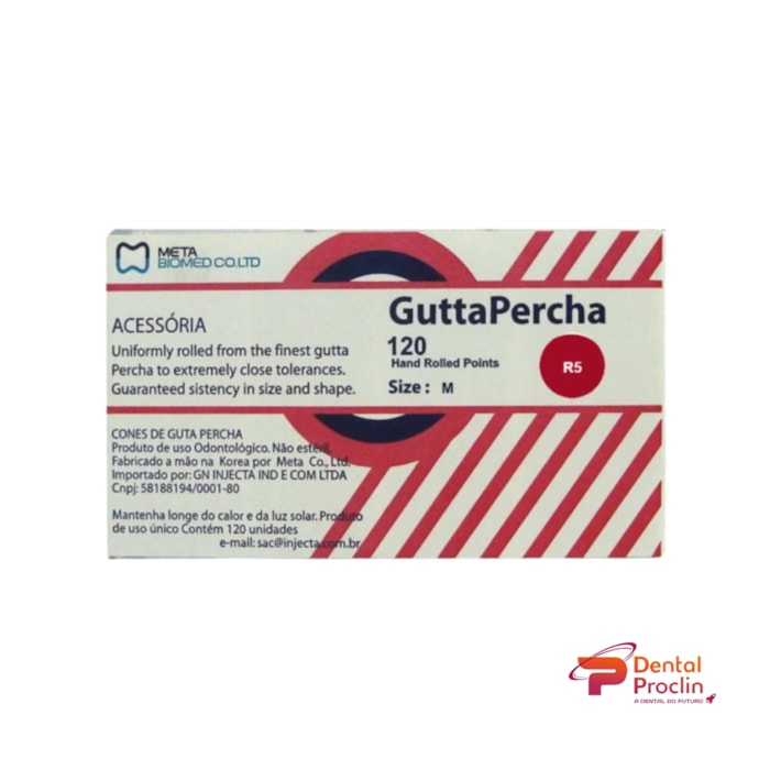 Cone de Guta Percha Acessória - B7 (X-F) - Meta Validade: 12/25