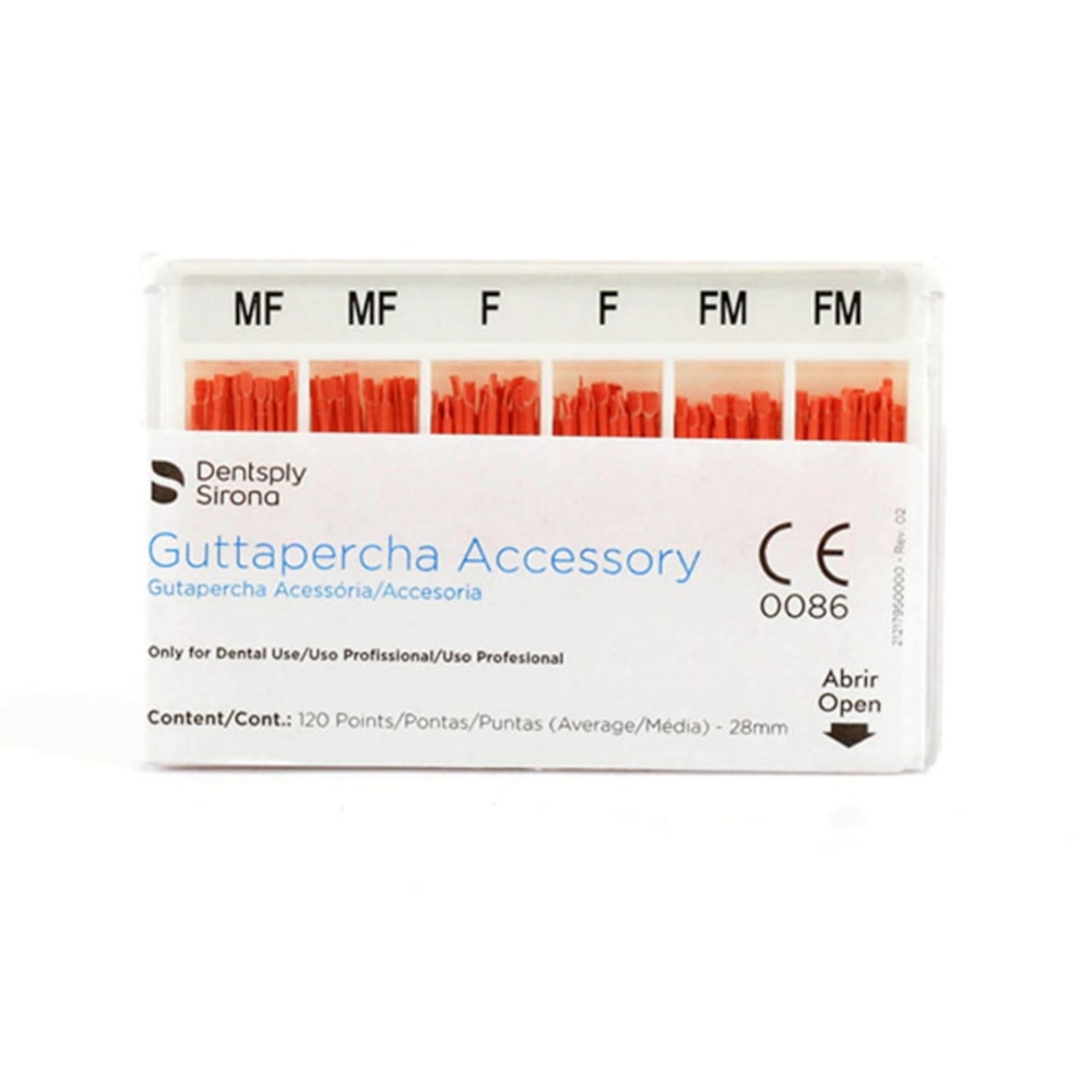 Cone de Guta Percha Acessória Dentsply Dental Proclin