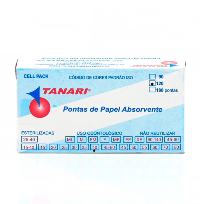 Cone De Papel Absorvente Cell Pack com 120 unidades - Tanari