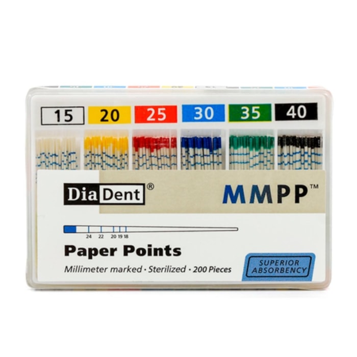 Cone de Papel Absorvente MMPP - Diadent | Dental Proclin