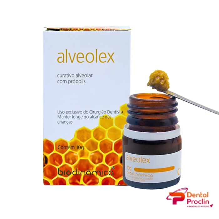 Curativo Alveolar Alveolex 10G - Biodinâmica - Validade: 07/26