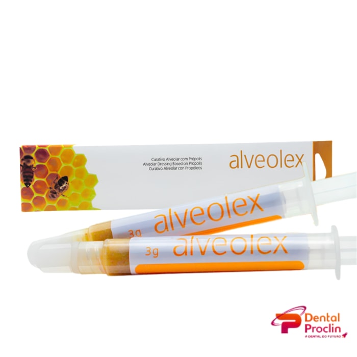Curativo Alveolar Alveolex 2 Seringas 3g - Biodinâmica Validade: 07/26