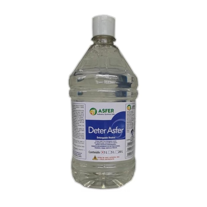 Detergente Neutro Deter Frasco de 1L - Asfer