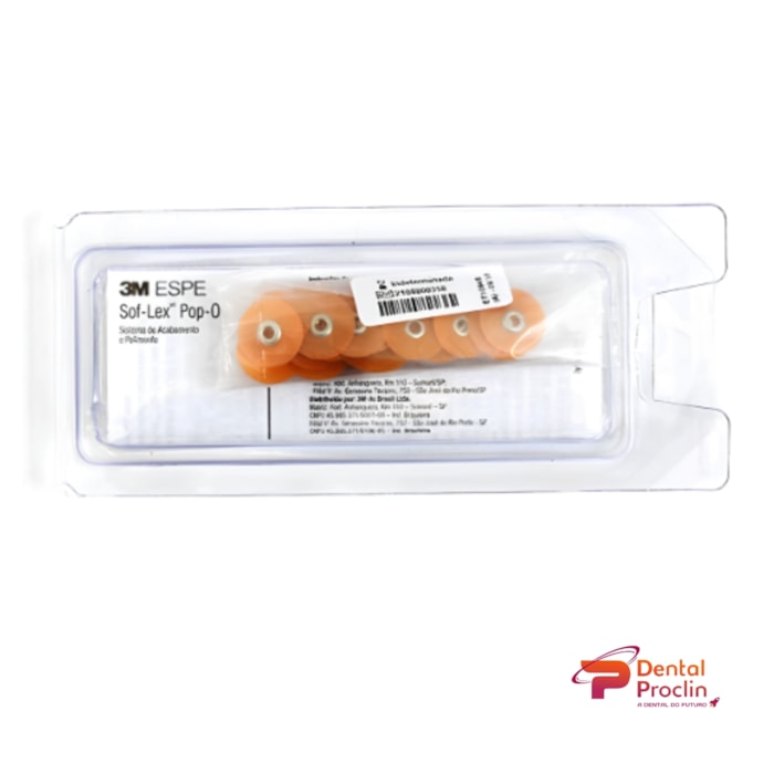 Disco de Lixa 3M™ Sof-Lex™ Pop On 1/2 Laranja - Solventum