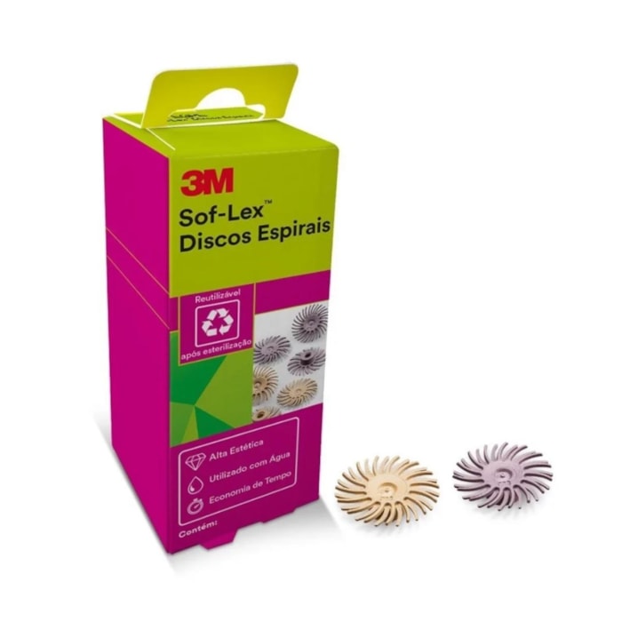 Disco Diamantado 3M™ para Polimento Sof-Lex™ Espiral - Solventum