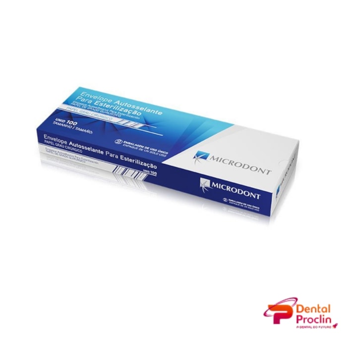 Envelope Autoadesivo de Esterilização 70x230mm - Microdont