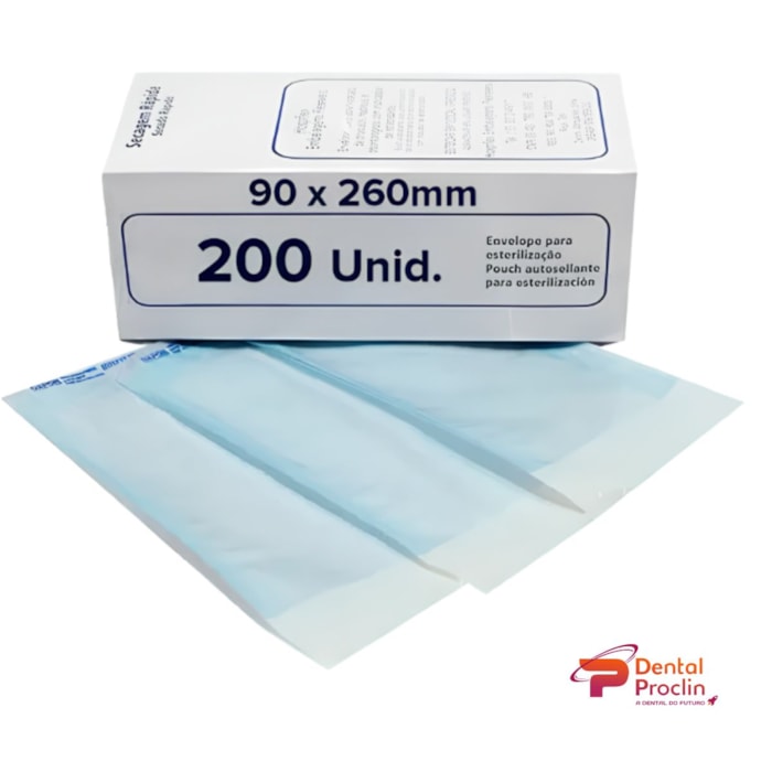 Envelope Autoadesivo de Esterilização 90x260mm - Microdont