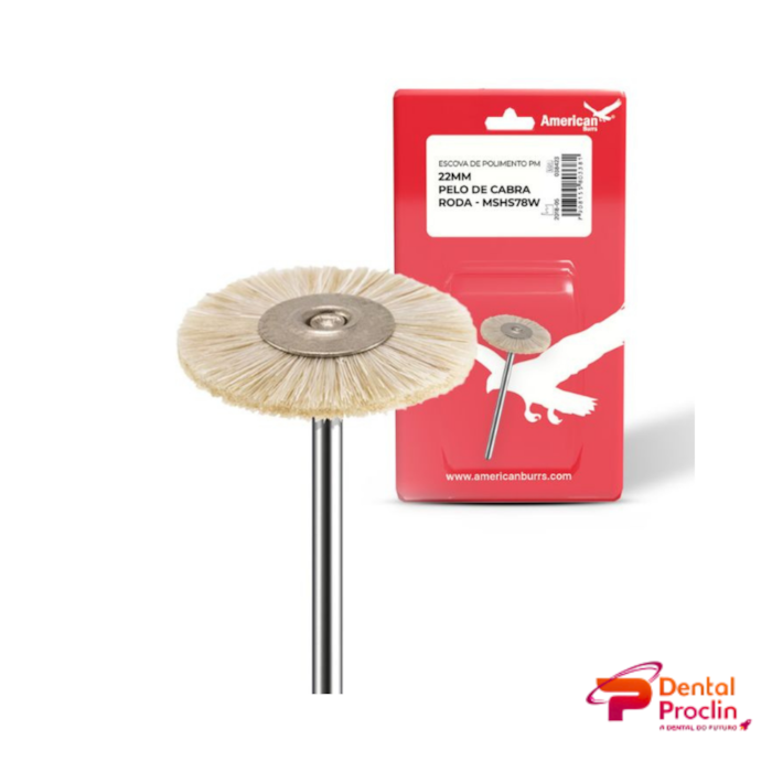 Escova de Pelo de Cabra para Polimento PM - American Burrs