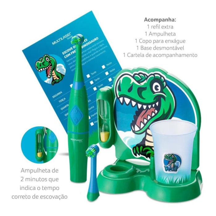Escova Dental Infantil Funny Brush Fred - Multilaser