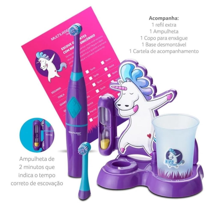 Escova Dental Infantil Funny Brush Niko - Multilaser