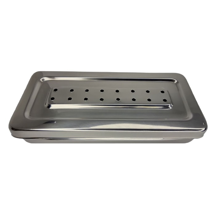 Estojo Inox Perfurado Nº 18x8x3  - Golgran
