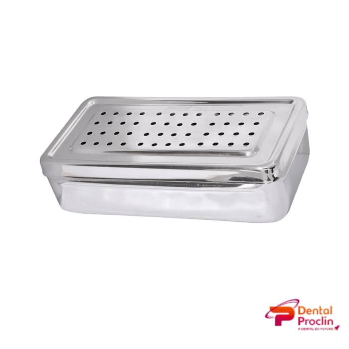 Estojo Inox Perfurado Nº 20X10X5 - Golgran