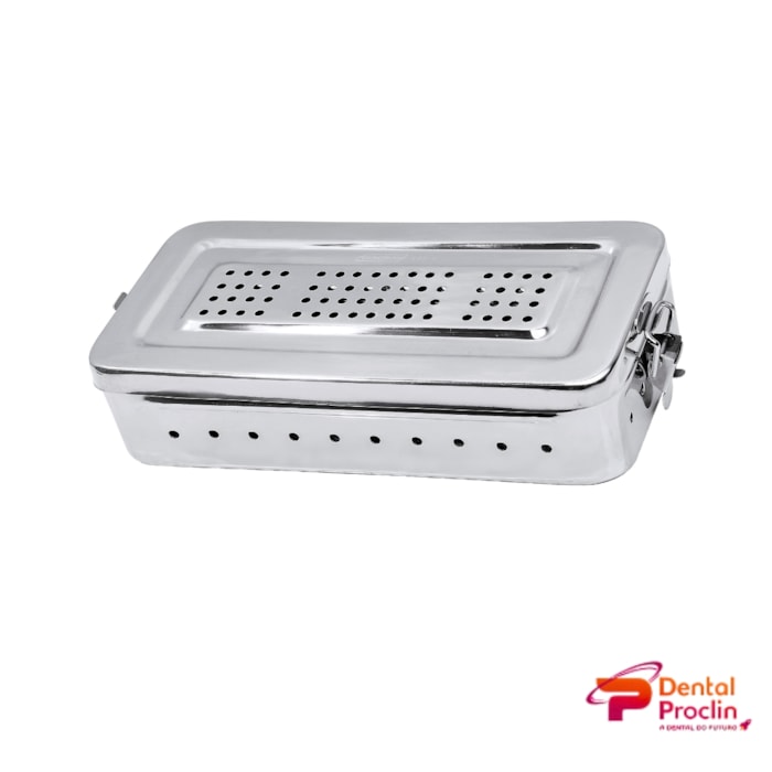 Estojo Inox Perfurado Nº 26x12x6 - Golgran