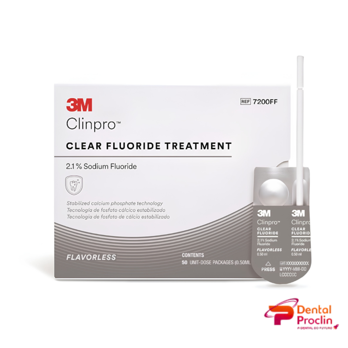 Fluor 3M™ Clinpro Clear com 50 Doses - Solventum Validade: 12/26