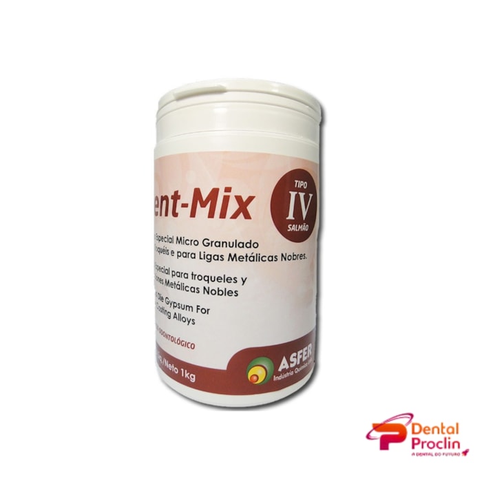 Gesso Pedra Especial Dent-Mix Tipo IV Pote de 1Kg - Asfer
