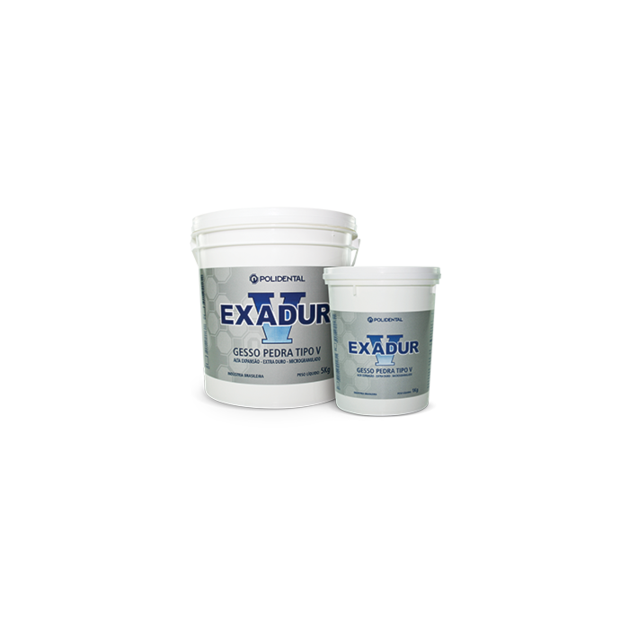 Gesso Pedra Especial Exadur Tipo V 1Kg - Polidental