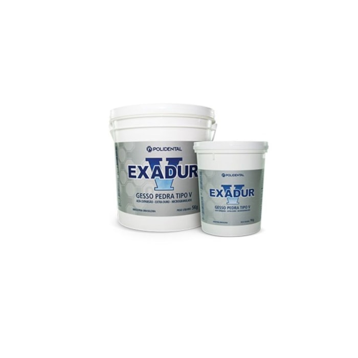 Gesso Pedra Especial Exadur Tipo V 1Kg - Polidental Validade: 05/25