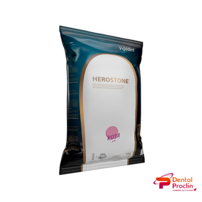 Gesso Pedra Especial Herostone Tipo IV Rosa - Vigodent