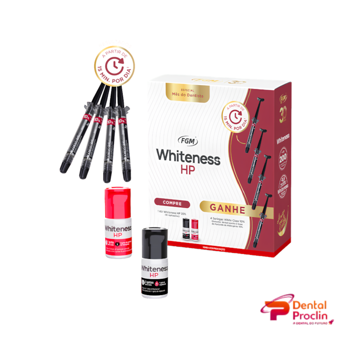 Kit Clareador Whiteness HP 35% + White class 10% - FGM