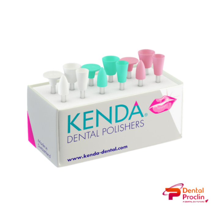 Kit de Polimento Kenda Diamont Cerâmica 3 Peças - Vigodent