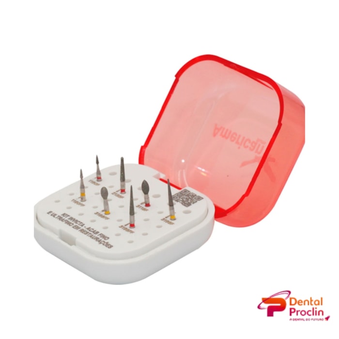 Kit Invicta de Pontas Diamantadas para Facetas Lâminadas - American Burrs