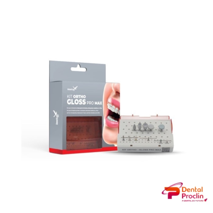 Kit Ortho-Gloss Pro Max para Remoção de Bráquetes Estéticos e Slice - American Burrs