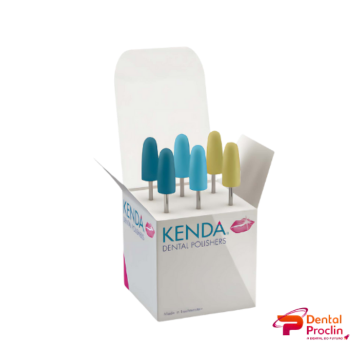 Kit Polimento Kenda Acrilyc Blue HP 6 Peças - Vigodent