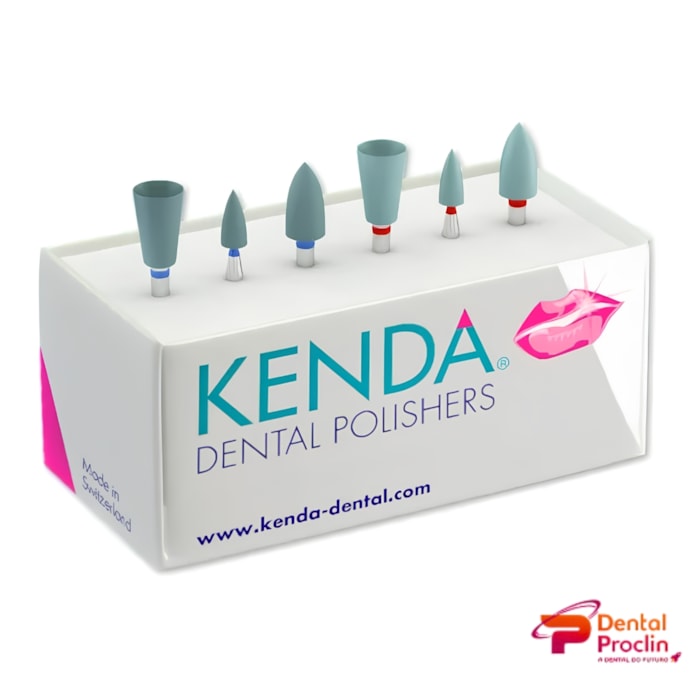 Kit Polimento Kenda Zircovis RA 6 Peças - Vigodent
