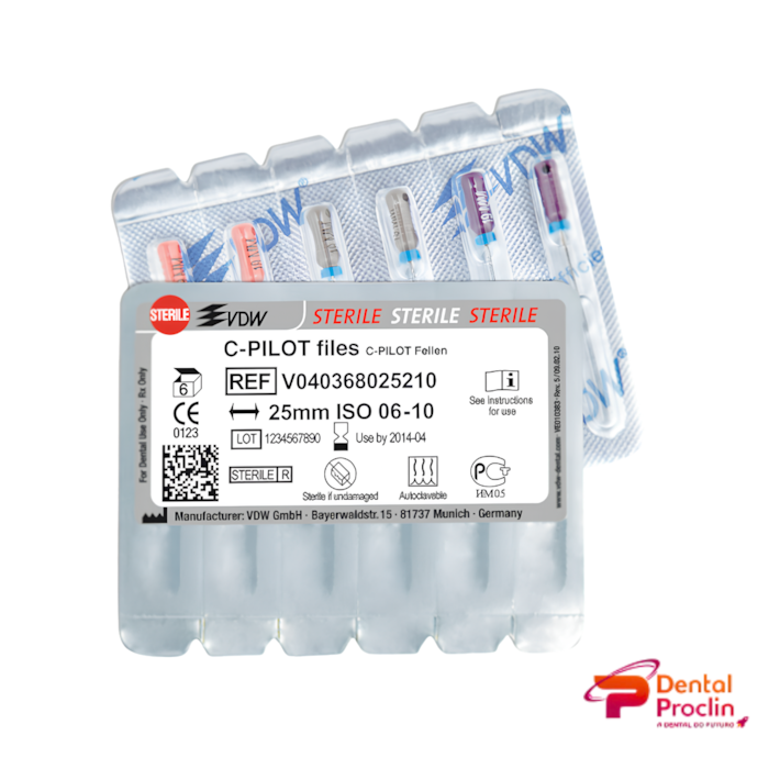 Lima C-Pilot com 6 Unidades - Dentsply