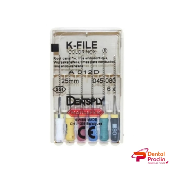 Lima K-File Maillefer com 6 unidades - Dentsply