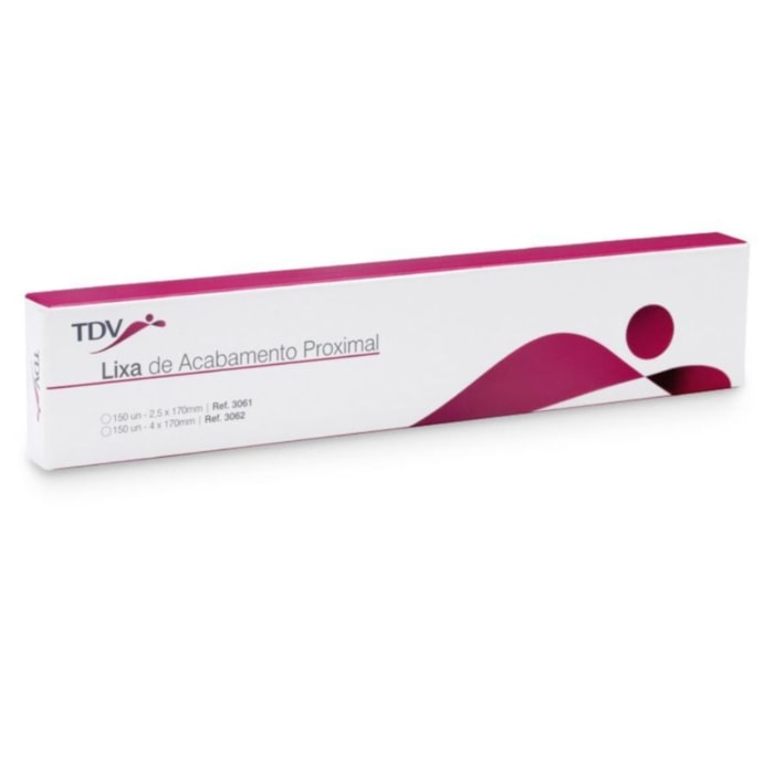 Lixa de Acabamento Proximal com 150 Unidades 4mm- TDV