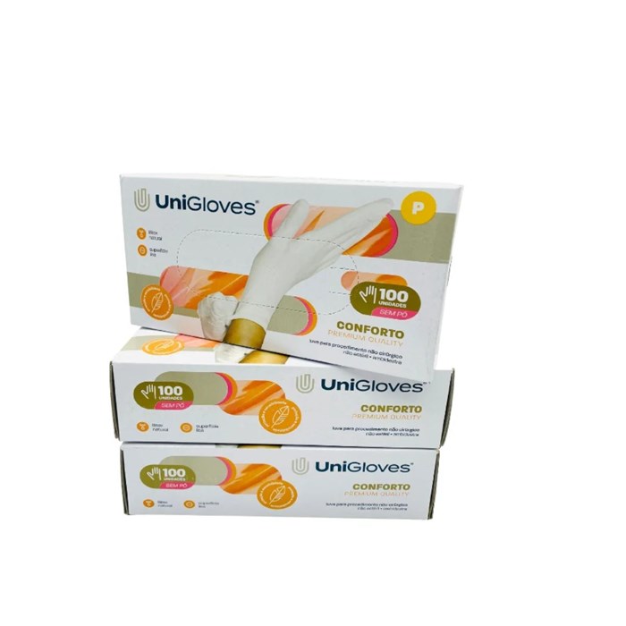 Luva de Procedimento Conforto Lisa Premium Quality - Unigloves