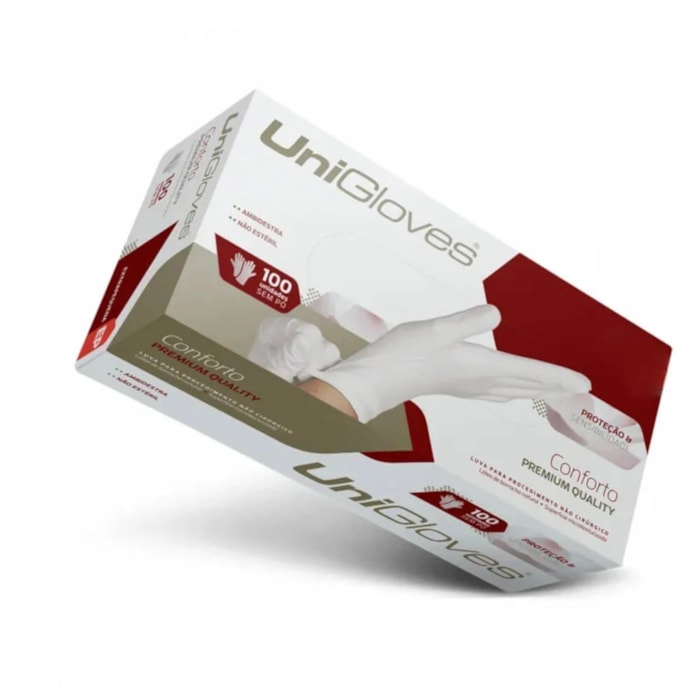 Luva de Procedimento Conforto Premium Quality - Unigloves  Validade: 01/25