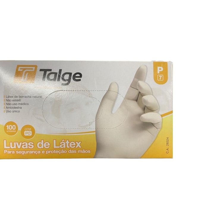 Luva Látex com Pó com 100 Un - Talge