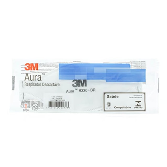 Máscara Descartável 3M™ Aura™ 9320+BR -  Solventum Validade: 12/24