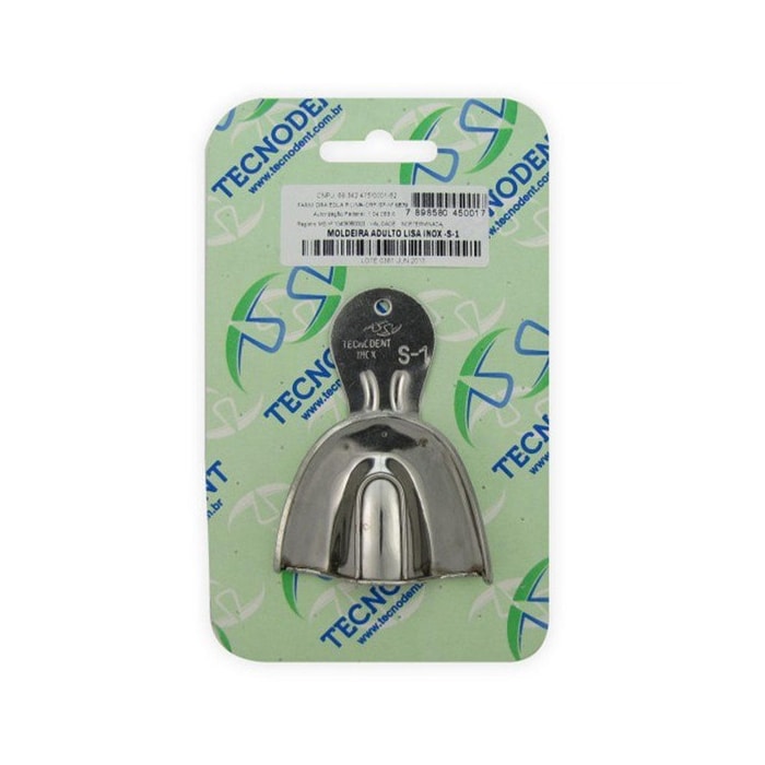 Moldeira Adulto Dentado Lisa Inox- Tecnodent