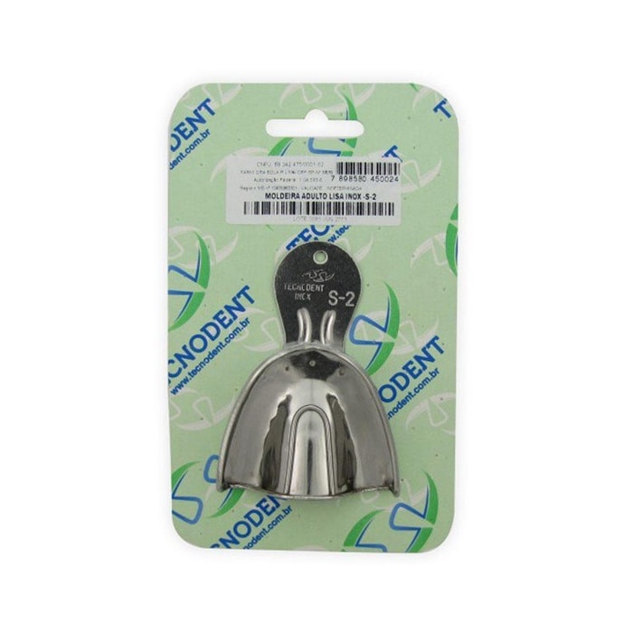 Moldeira Adulto Dentado Lisa Inox- Tecnodent