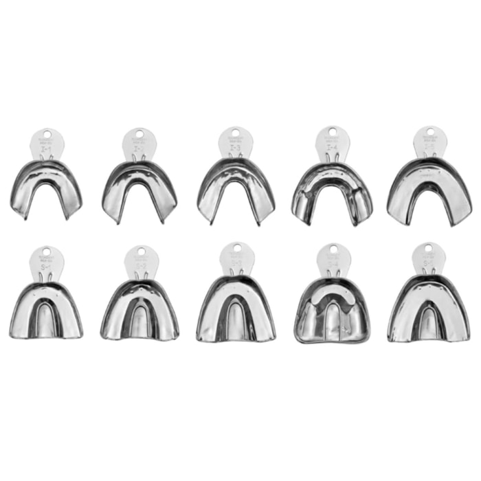Moldeira Inox Adulto Lisa - Tecnodent