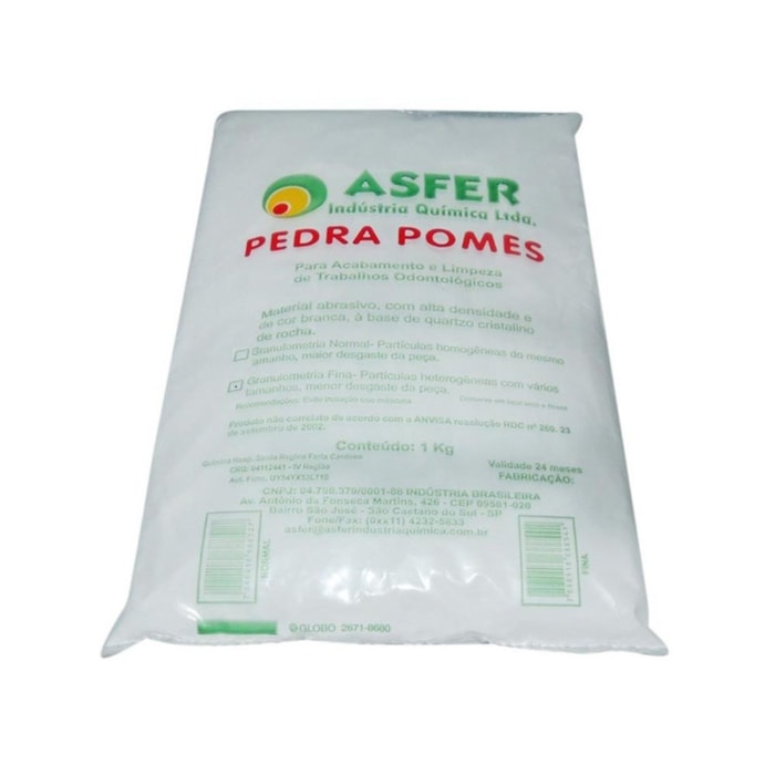 Pedra Pomes Normal Pacote 1 KG - Asfer - 27/04/23