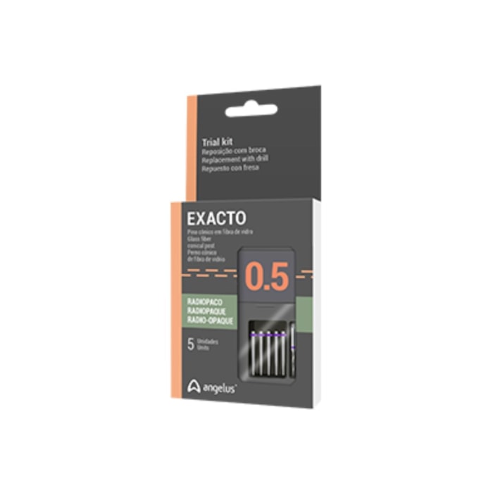 Pino de Fibra de Vidro Exacto Kit Trial - Angelus