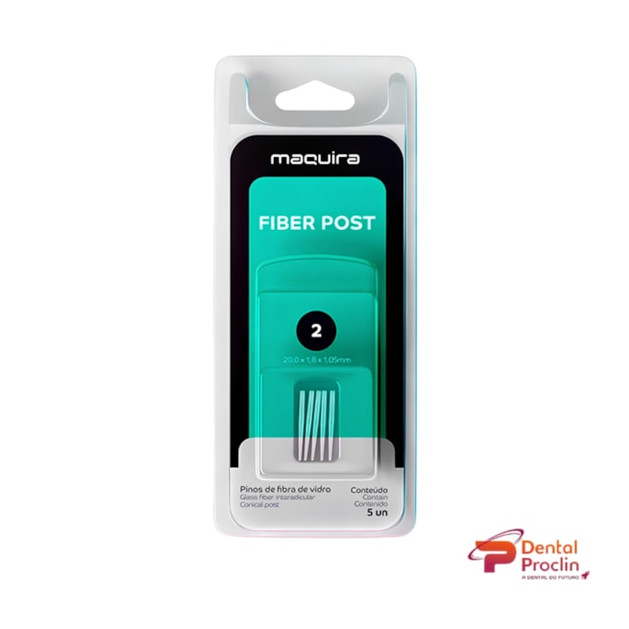 Pino de Fibra de Vidro Fiber Post - Maquira