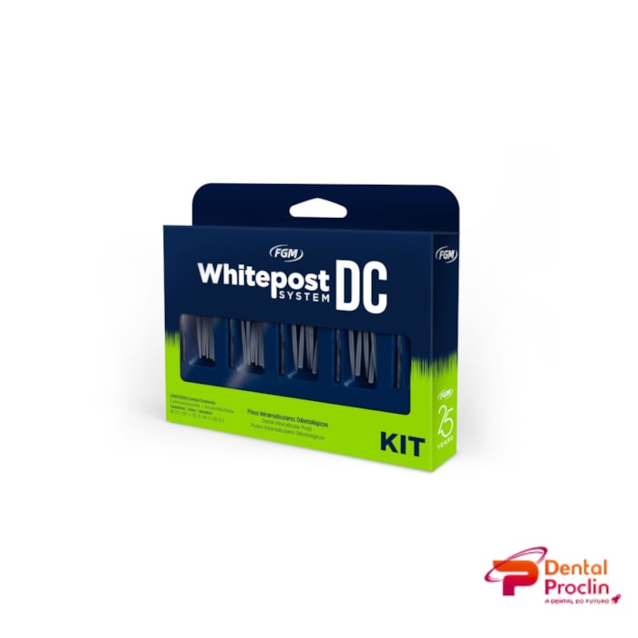 Pino de Fibra de Vidro Whitepost System DC Kit com 25 Unidades - FGM