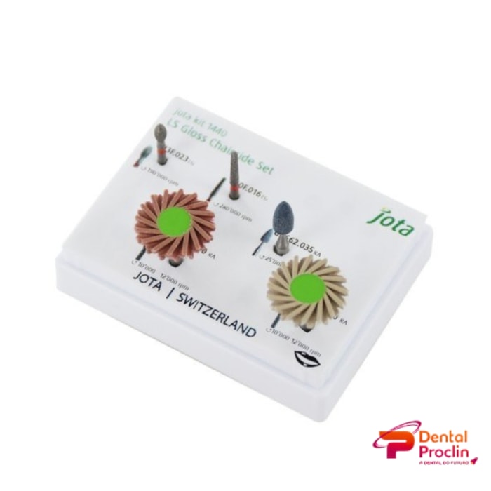 Polidor Diamantado de Dissilicato de Lítio Kit 1440 LS Gloss Chairside - Jota